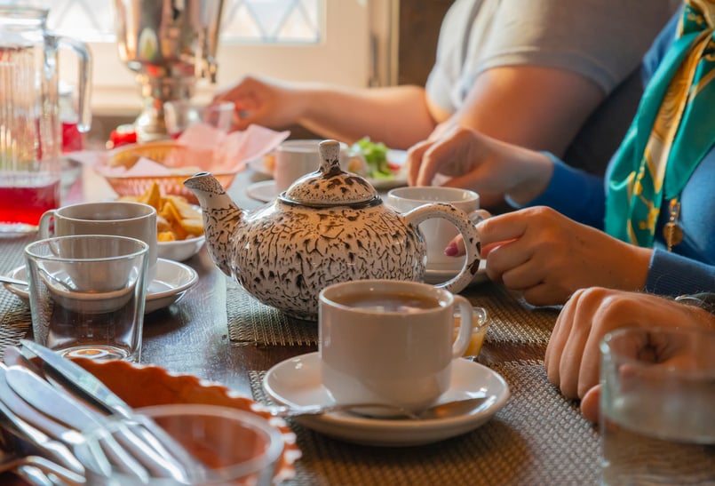 family tea party