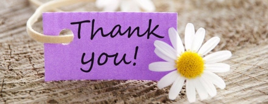 Thank You Note with Flower